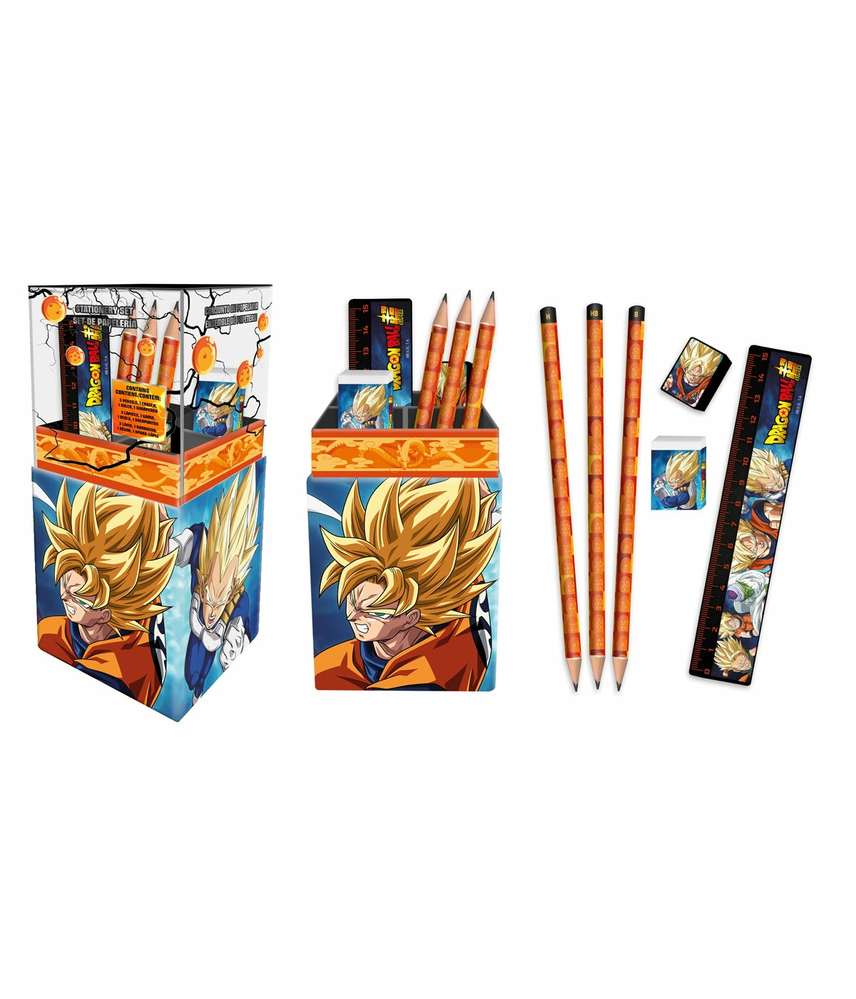 Dragon ball - set de papeterie