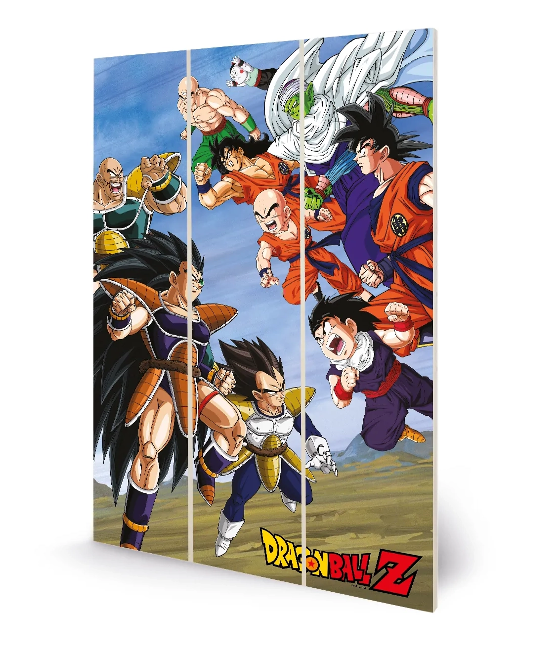 Dragon ball z - battle clash - impression sur bois 20x29.5cm