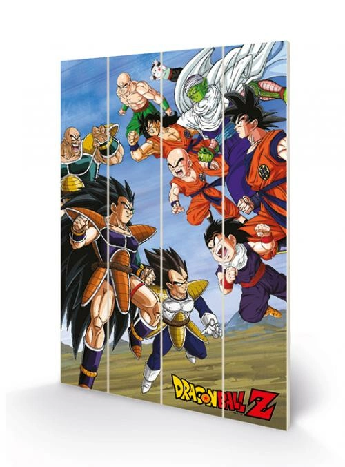 Dragon ball z - battle clash - impression sur bois 40x59cm