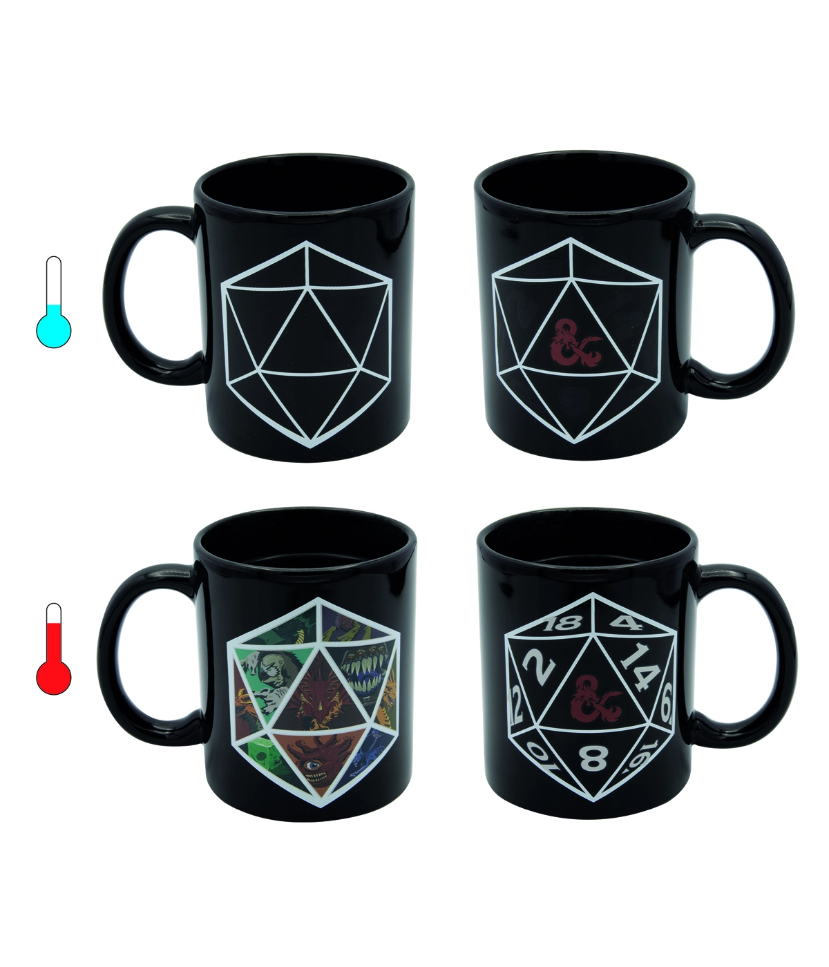 Dungeons & dragons mug effet thermique magic