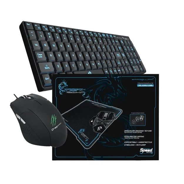 Dw pack gaming keyboard mouse mousepad crf it