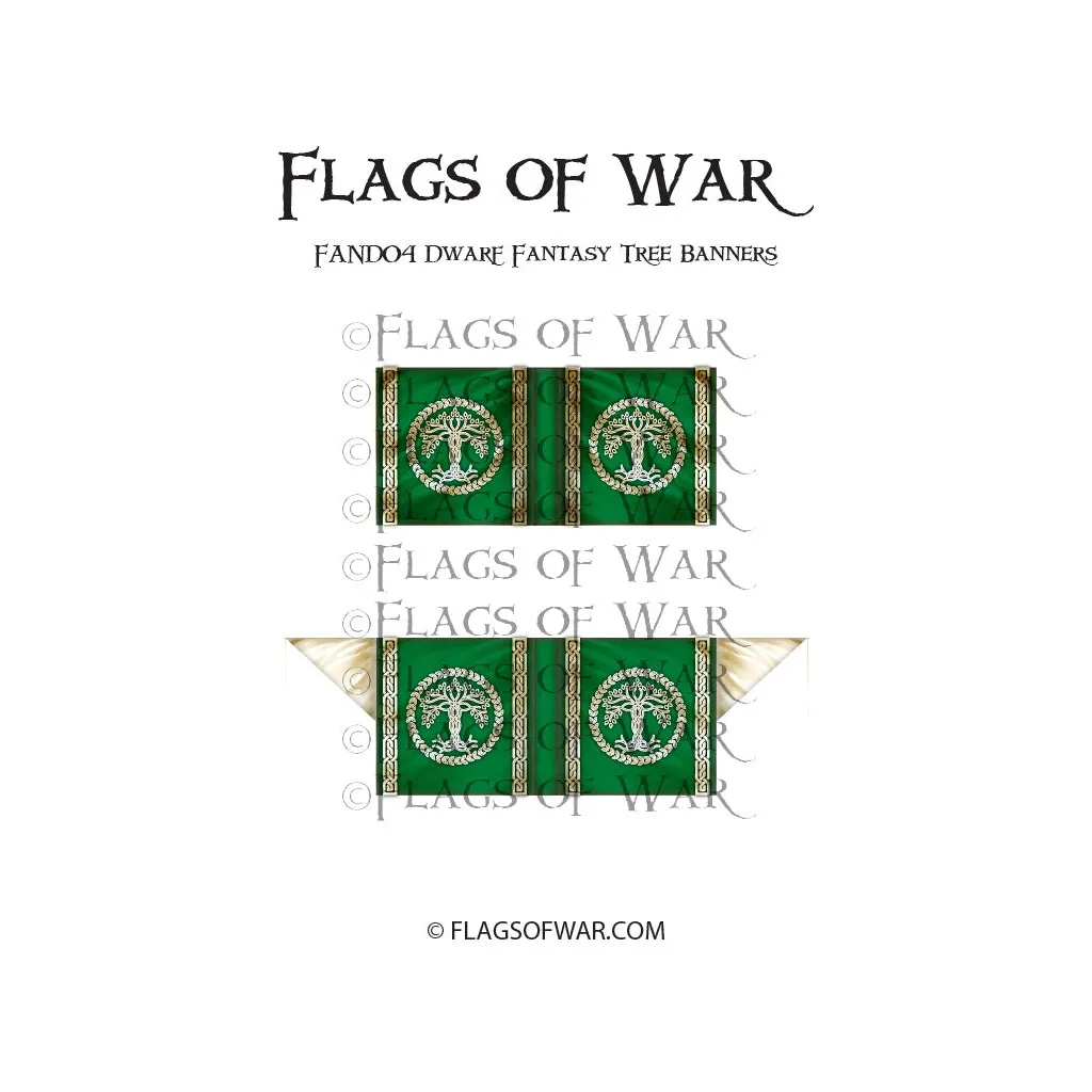 Dwarf Fantasy Tree Banners