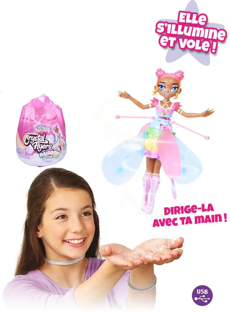 HATCHIMALS CRYSTAL FLYERS RAINBOW GLITTER IDOL