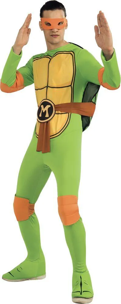 TORTUES NINJA - DEGUISEMENT ADULTE CLASSIQUE MICHELANGELO  TAILLE STANDARD