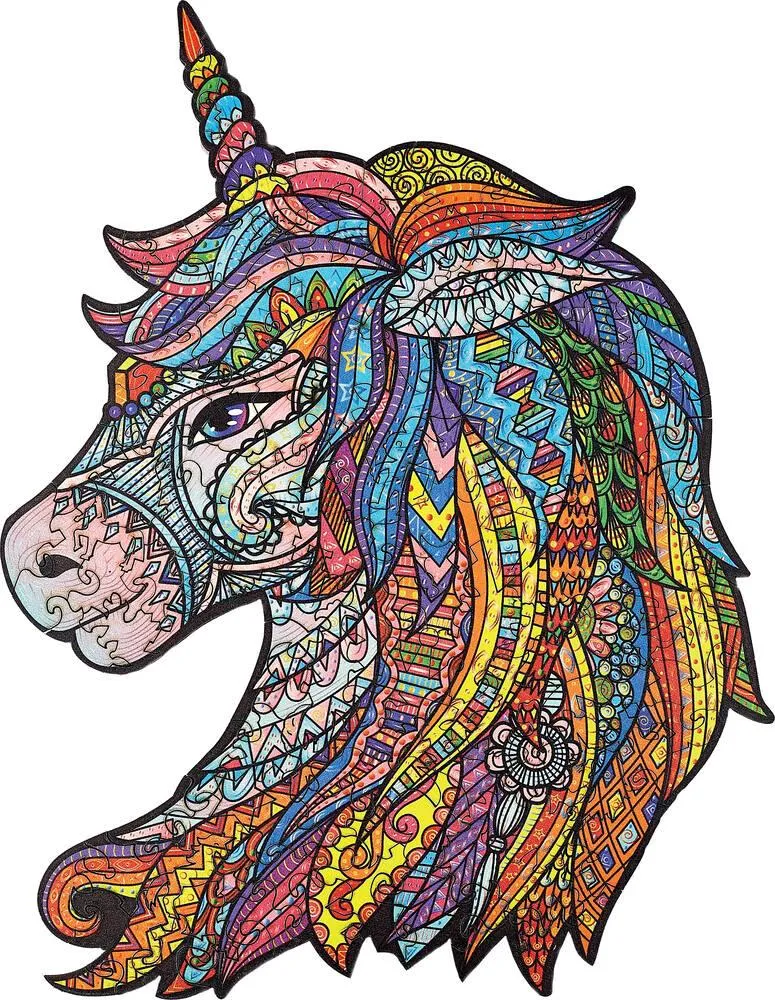PUZZLE EN BOIS - LA LICORNE FEERIQUE