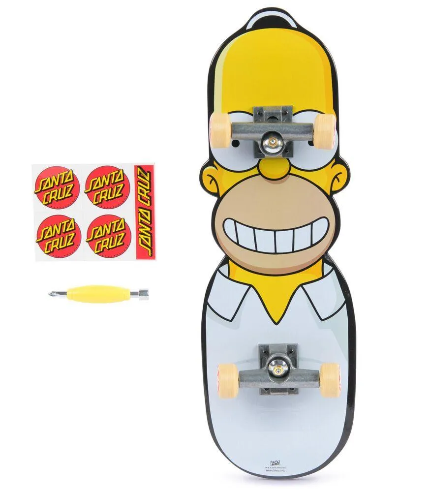 TECH DECK -PACK 1 HANDBOARD THE SIMPSONS X SANTA CRUZ