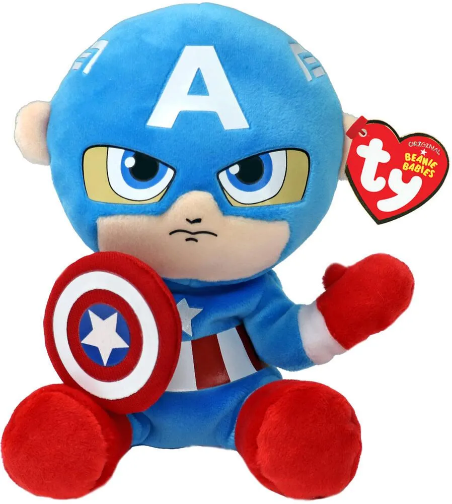 MARVEL SOFT - PELUCHE CAPTAIN AMERICA 15 CM