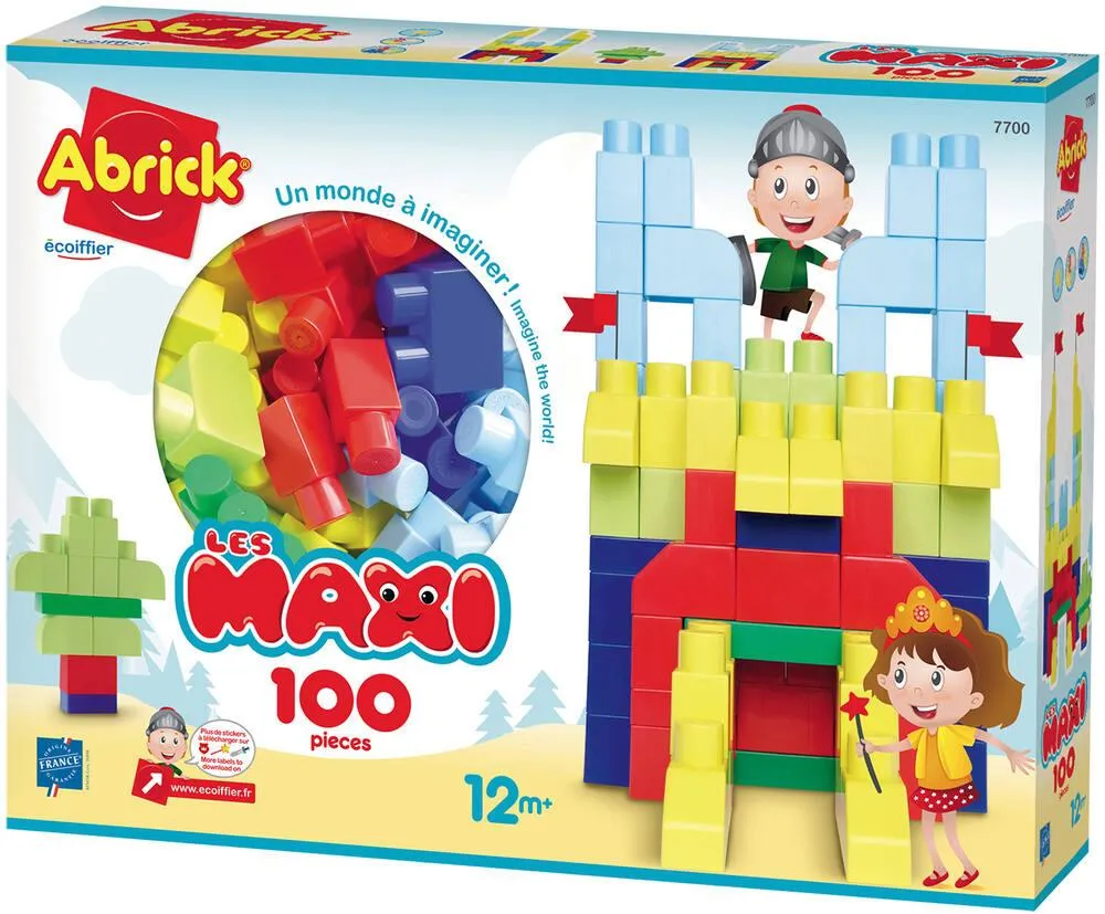 ABRICK LES MAXI  - COFFRET 100 PIECES