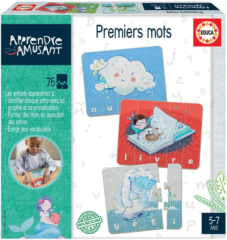 PUZZLE 76 PIECES - PREMIERS MOTS