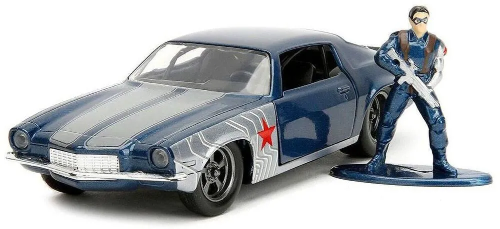 1/32 MARVEL VOITURE CHEVROLET CAMARO W/WINTER SOLDIER FIGURE BI-COLOR 1973