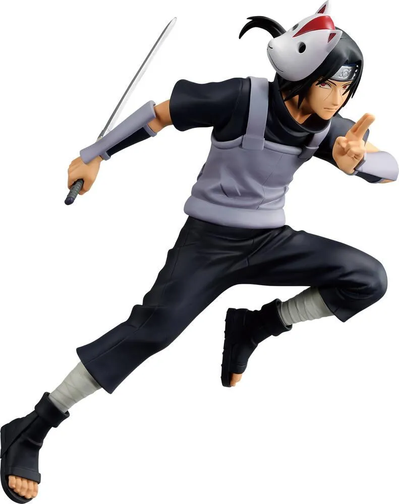 NARUTO SHIPPUDEN -FIGURINE UCHIHA ITACHI II - VIBRATION STARS 16 CM