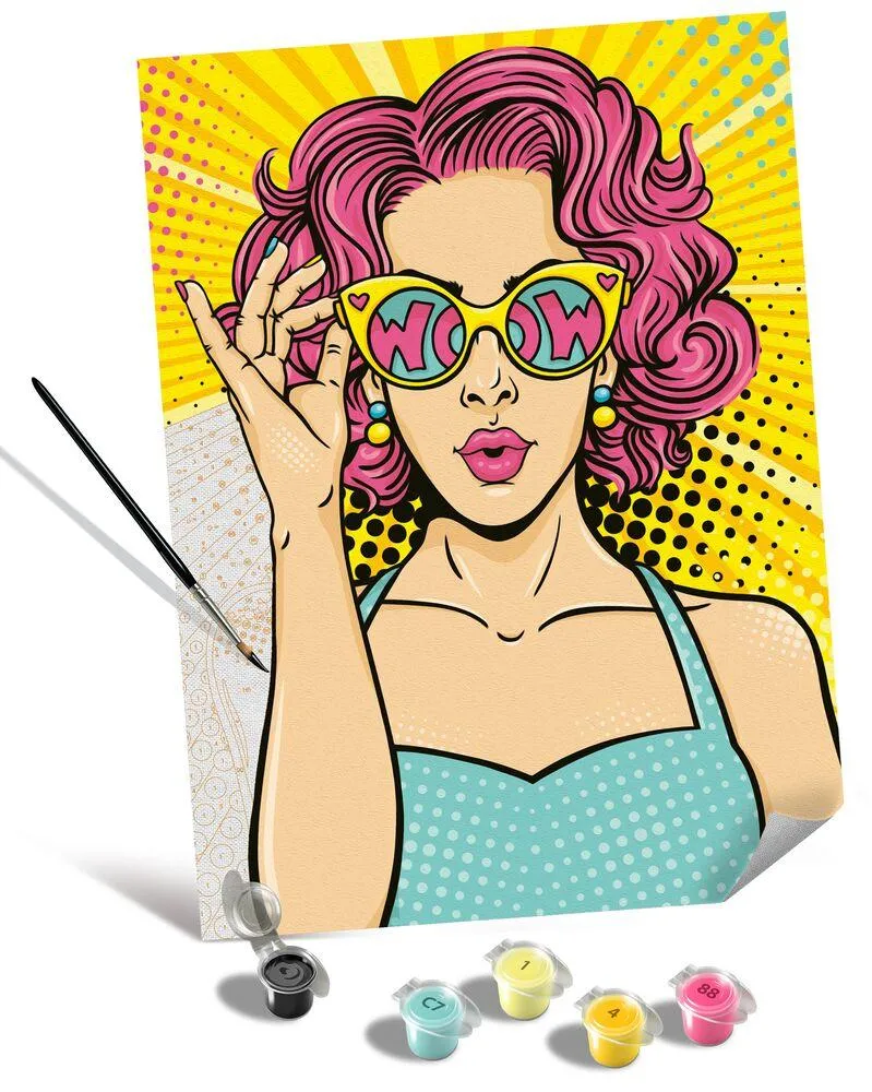 CREART - EDITION TOILES - POP ART WOMAN