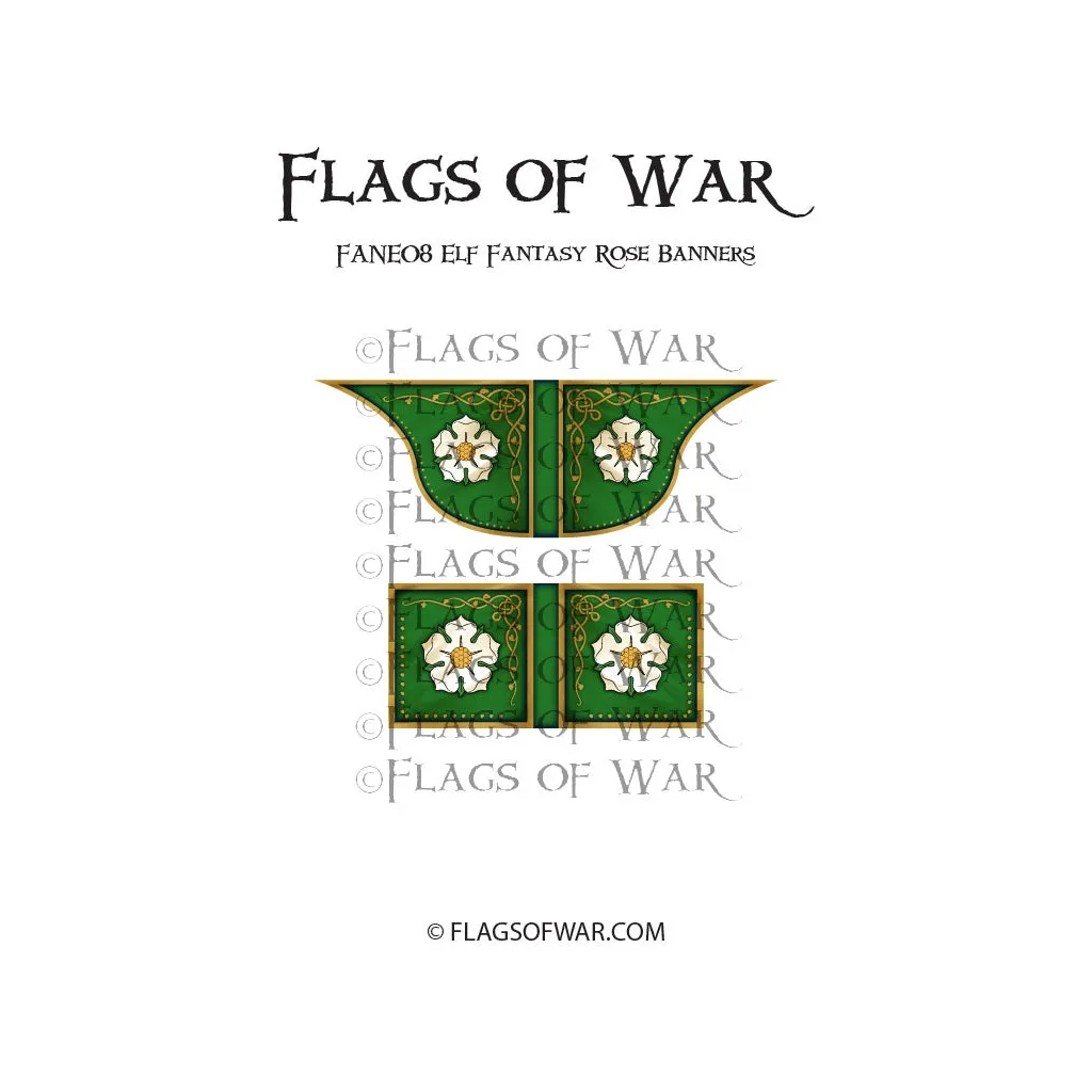 Elf Fantasy Rose Banners