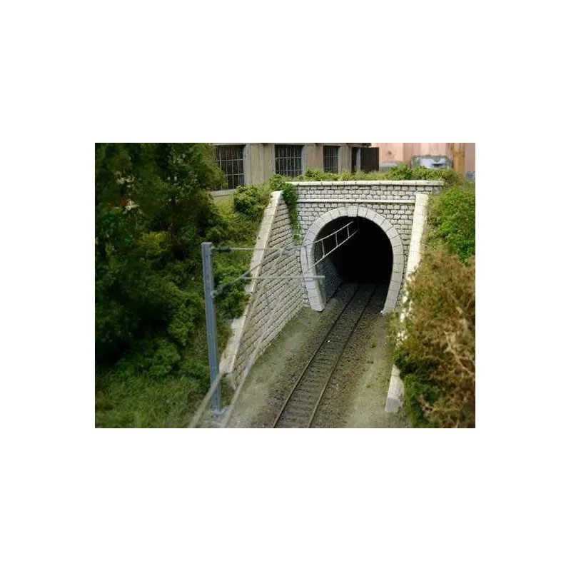 Embouchure de tunnel pour voie unique. PN SUD MODELISME 8715