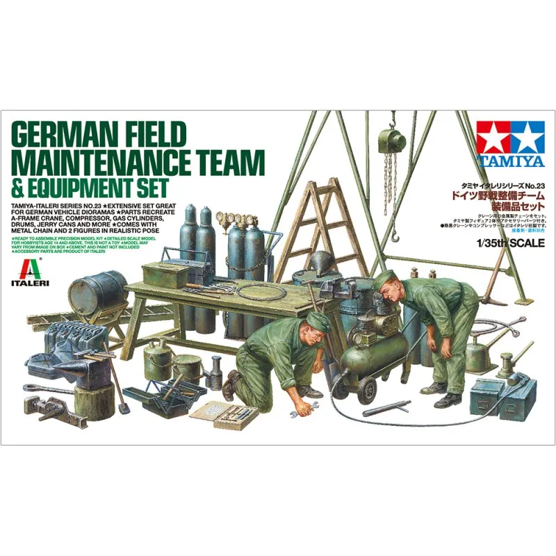 Équipe de maintenance allemande. TAMIYA 37023