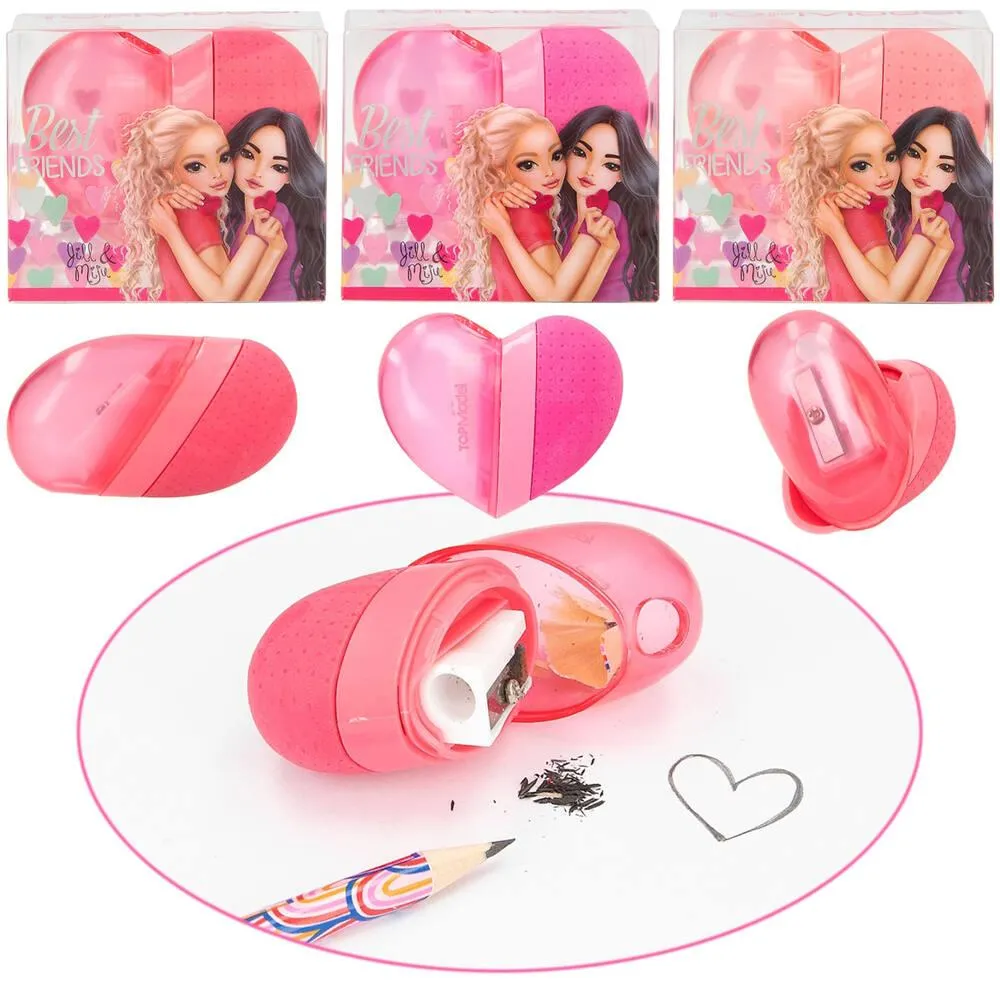 TOPMODEL COEUR 2-EN-1, GOMME ET TAILLE-CRAYON BEST FRIENDS