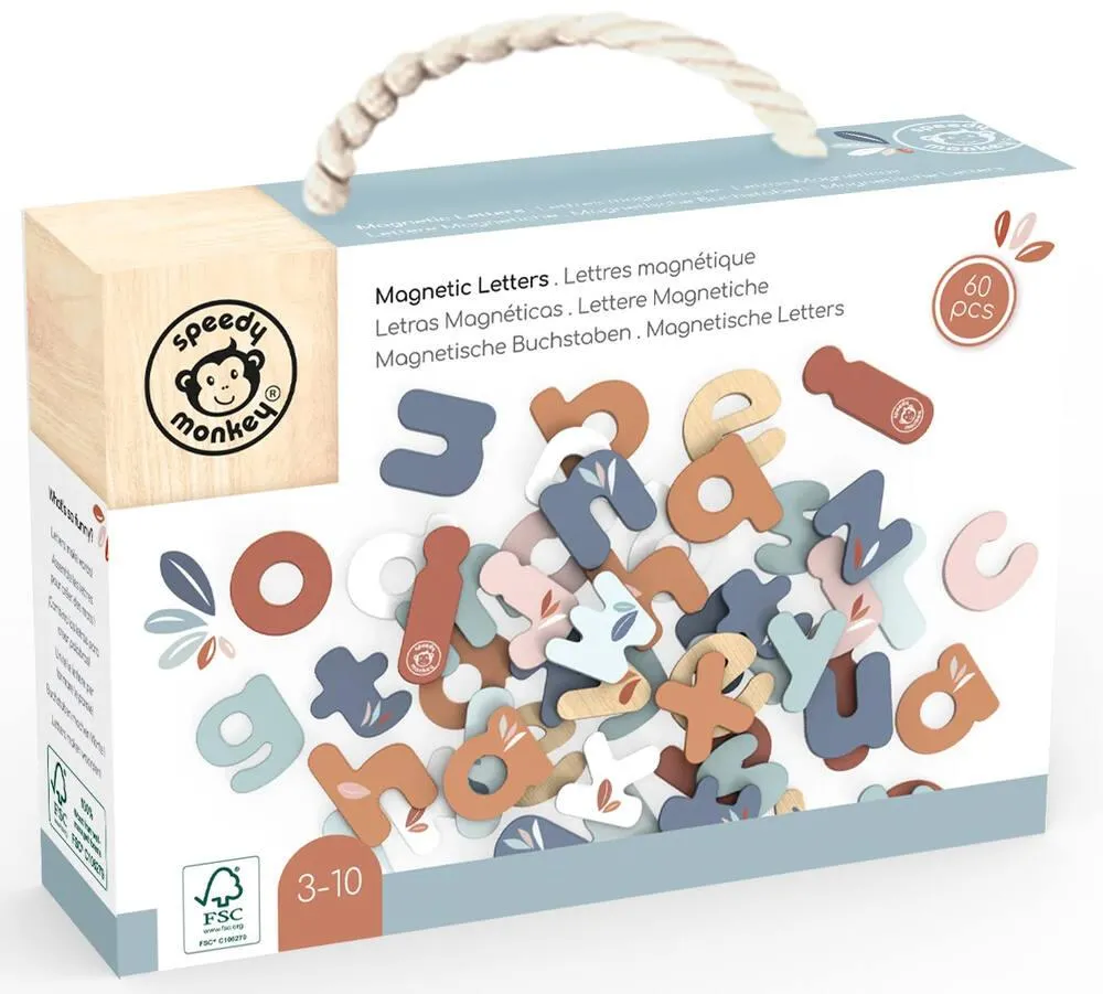 SPEEDY MONKEY  LETTRES MAGNETIQUES  60 PIECES