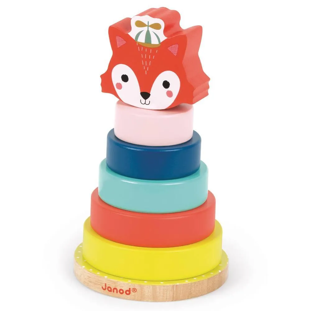EMPILABLE RENARD - BABY FOREST - EN BOIS