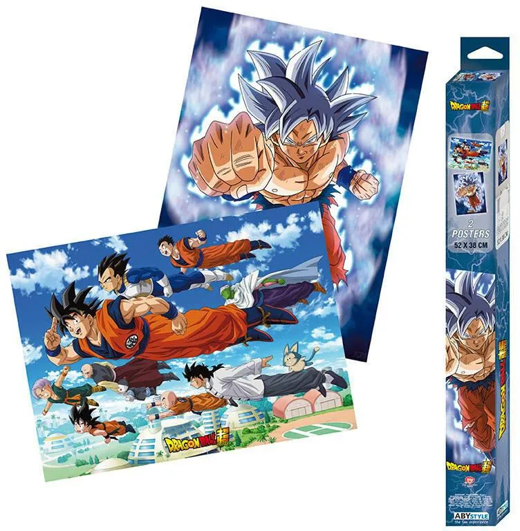 DRAGON BALL SUPER - SET 2 POSTERS CHIBI 52X38 - GOKU ET AMIS