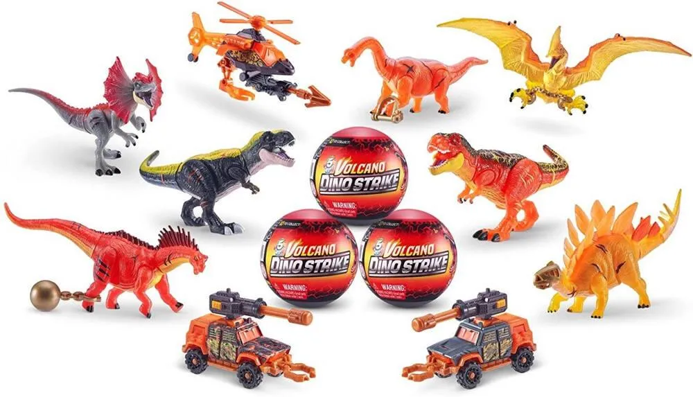 5 SURPRISE - VOLCANO DINO STRIKE CAPSULE SURPRISE