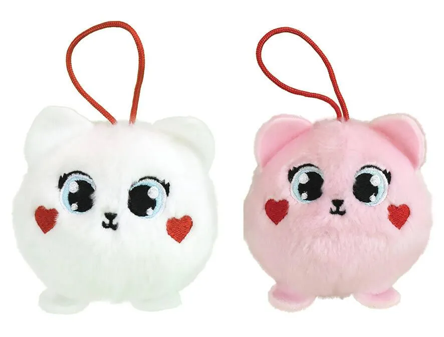 PELUCHE MUSICALE SAINT-VALENTIN KITTY KISS  9CM