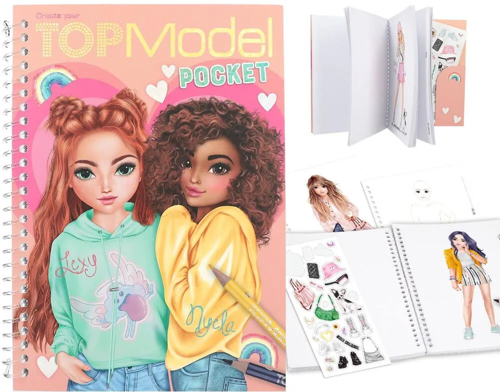TOPMODEL ALBUM A COLORIER DE POCHE
