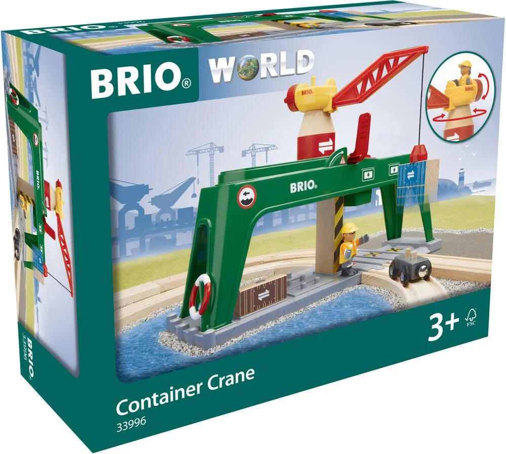 BRIO 7312350339963 - GRUE DOUBLE VOIE DE CHARGEMENT