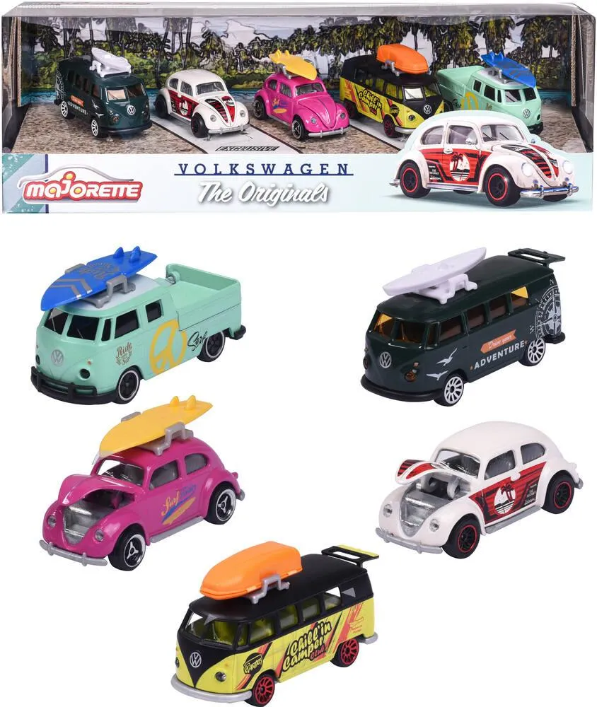 MAJORETTE VOLKSWAGEN THE ORIGINALS GIFT 5 PIECES