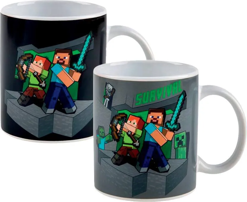MUG CERAMIQUE THERMOREACTIF  MINECRAFT