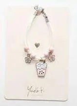 BRACELET CORDON EN FORME DE BOISSON BULLES