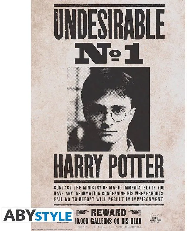 HARRY POTTER - POSTER MAXI 91,5X61 - INDESIRABLE N°1