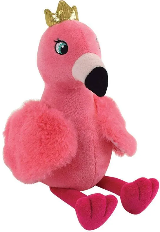 FLAMINGO PELUCHE AVEC HOCHET : 24CM
