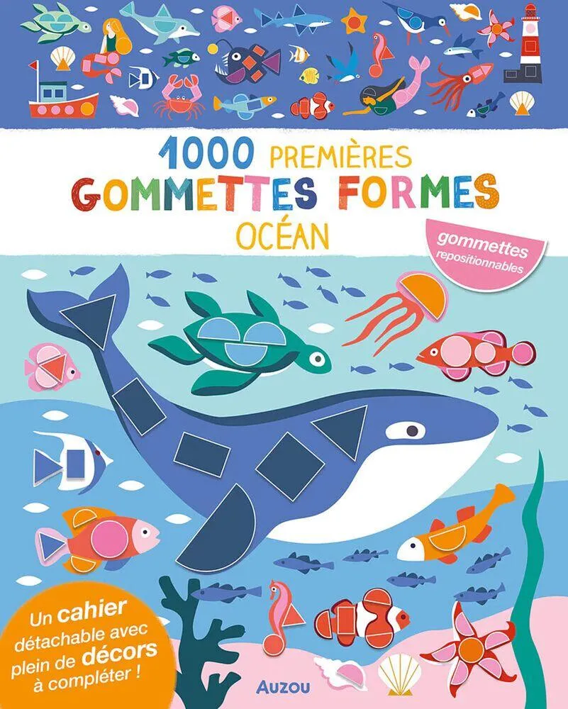 MES TOUT PREMIERS AUTOCOLLANTS - 1000 PREMIERES GOMMETTES FORMES OCEAN