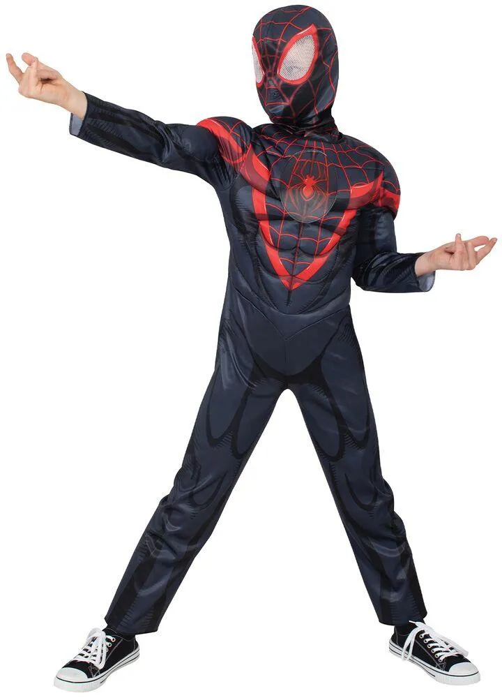 MILES MORALES SPIDERVERSE DEGUISEMENT LUXE TAILLE 7-8 ANS