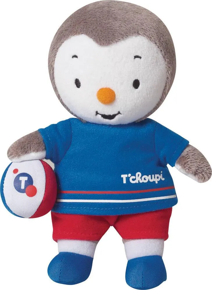 PEPPA T'CHOUPI ET PETIT OURS BRUN FOOT PELUCHE : 18CM