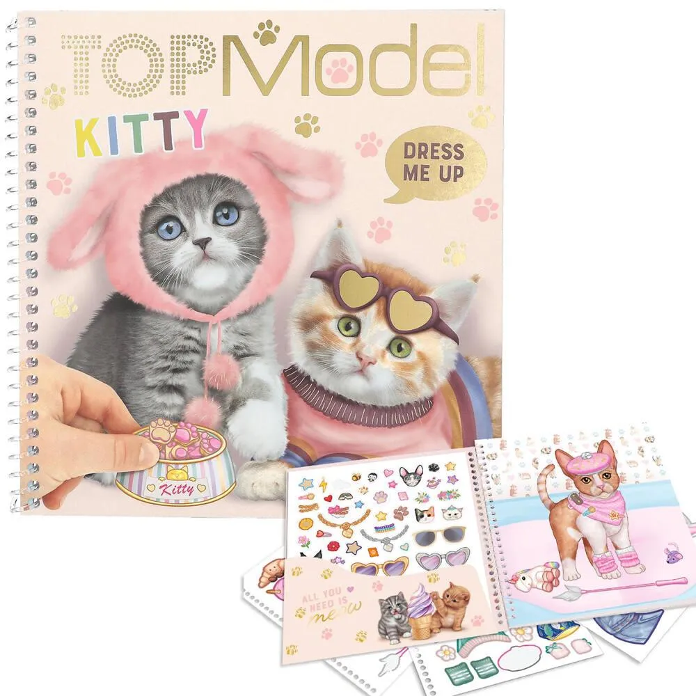 TOPMODEL DRESS ME UP ALBUM AUTOCOLLANTS KITTY