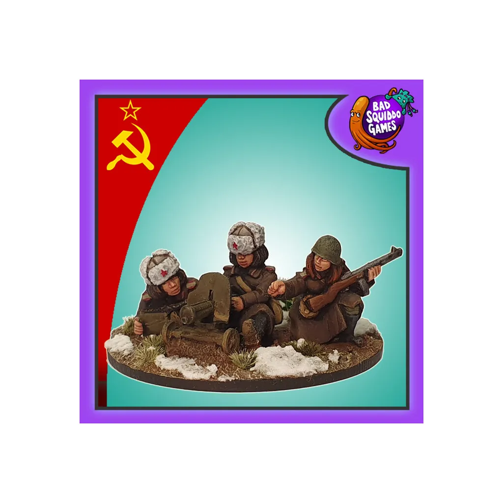 Female Soviet Winter Maxim HMG & Crew