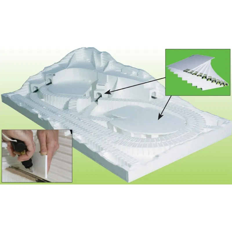 Feuille de polystyrène, 0,63 cm (x4). WOODLAND SCENICS ST1422