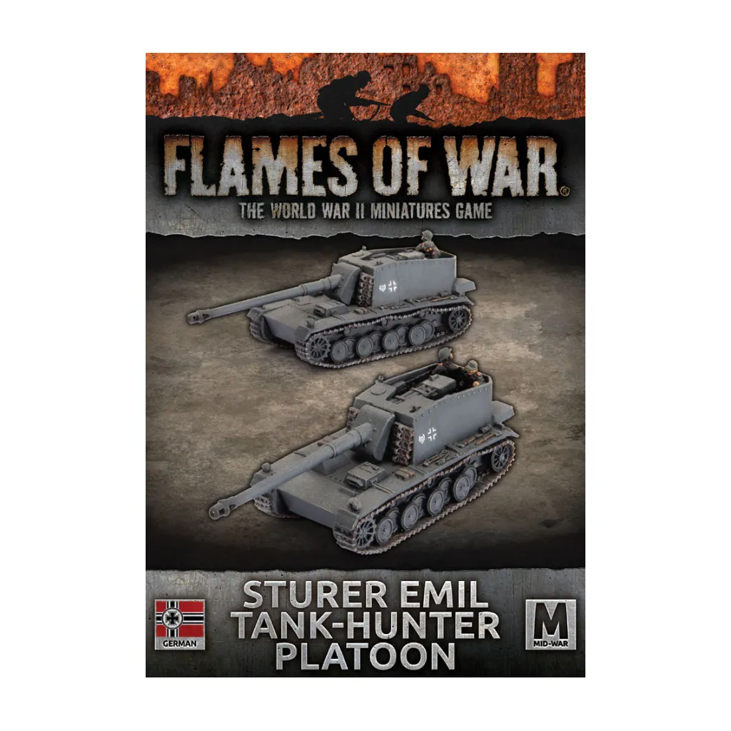 Flames of War - Sturer Emil Tank-Huner Platton