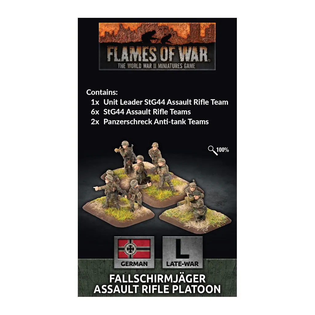 Flames of War - Fallschirmjager Assault Rifle Platoon