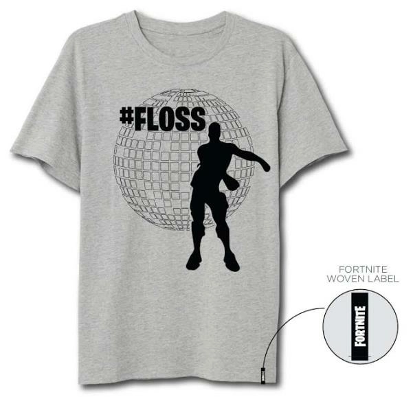 Fortnite - floss grey t-shirt xl