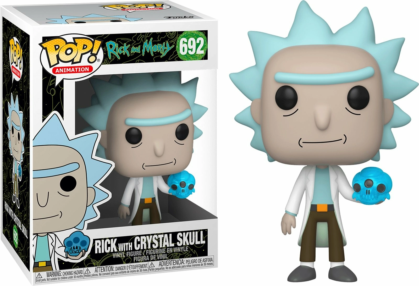Funko pop! animation rick & morty - rick (crystal skull)