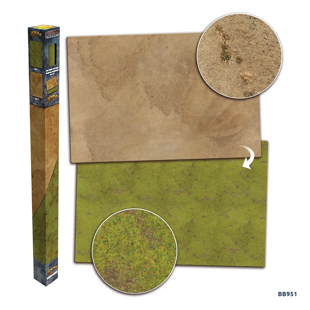 Grassland/Desert Double-Sided Gaming Mat - 120x180