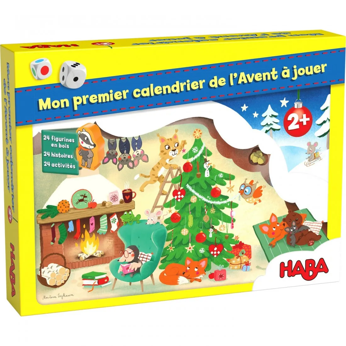 Mon Premier Calendrier de l'Avent - Noël chez la Famille Ours - Jeux enfants - Haba