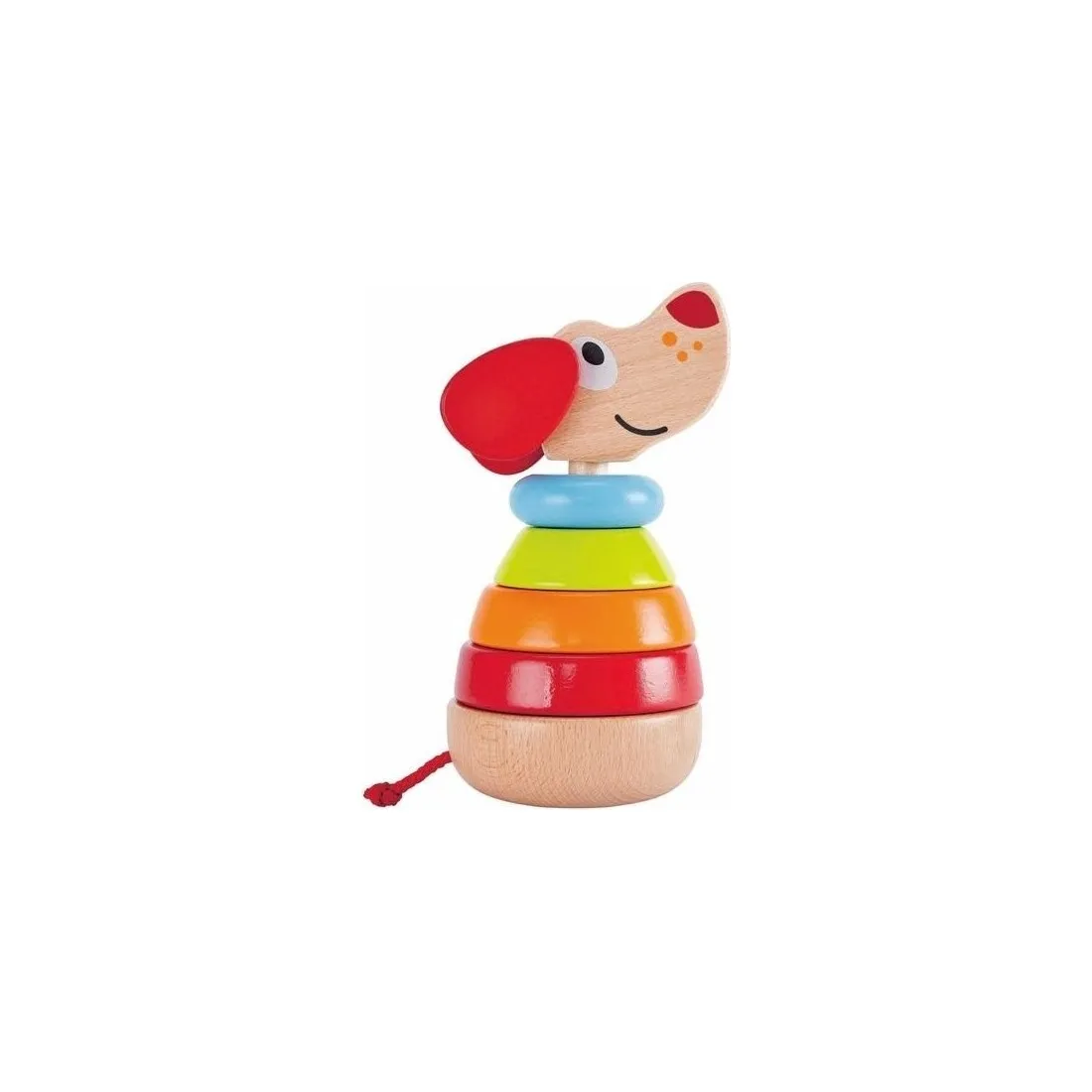 Chien à empiler en bois - Puppy Arc en ciel - Hape Toys Toys