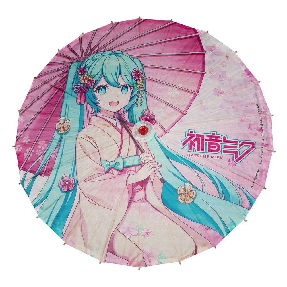 Hatsune miku ombrelle en papier miku