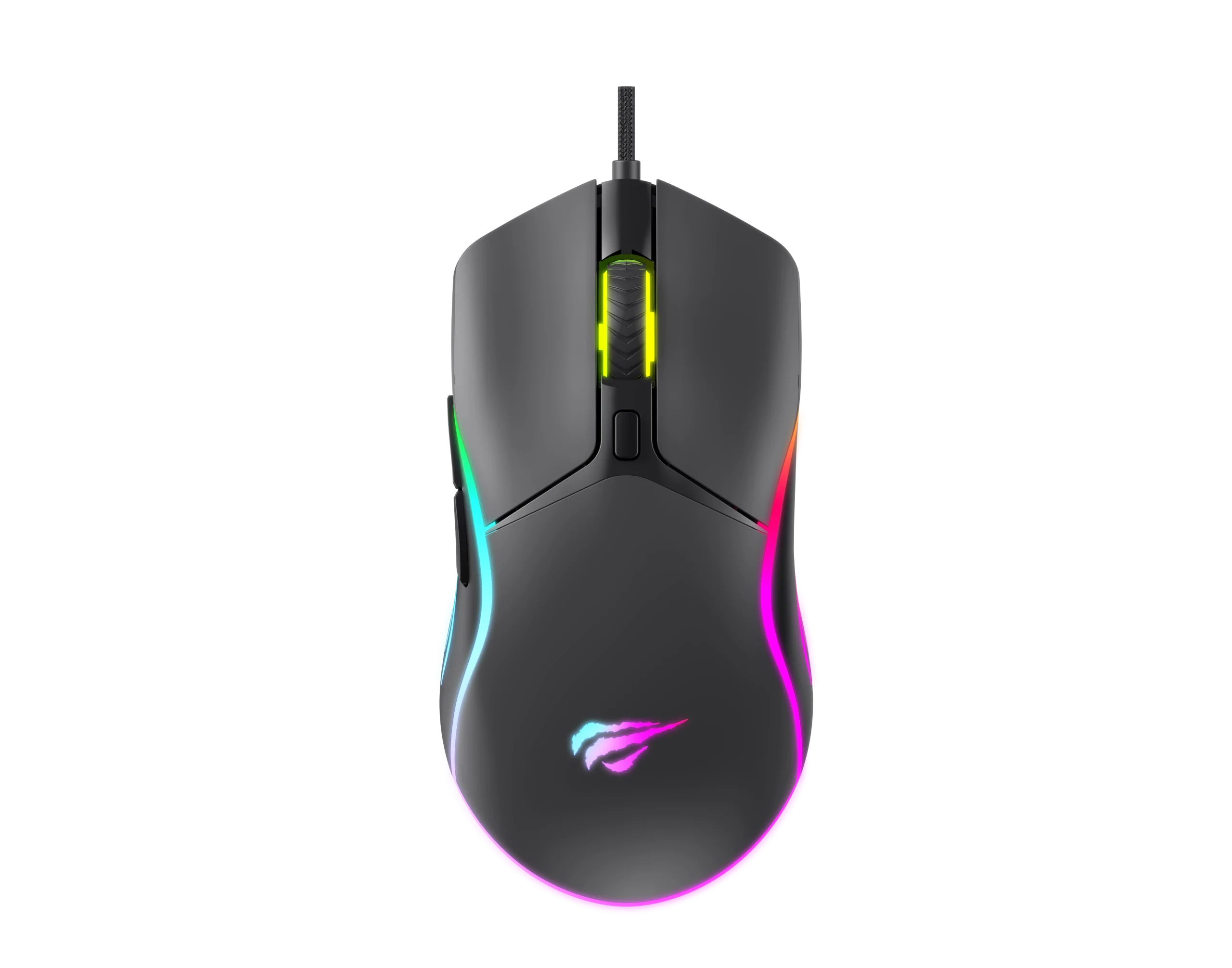 Havit - souris gaming retro-éclairée - filaire - 6400dpi