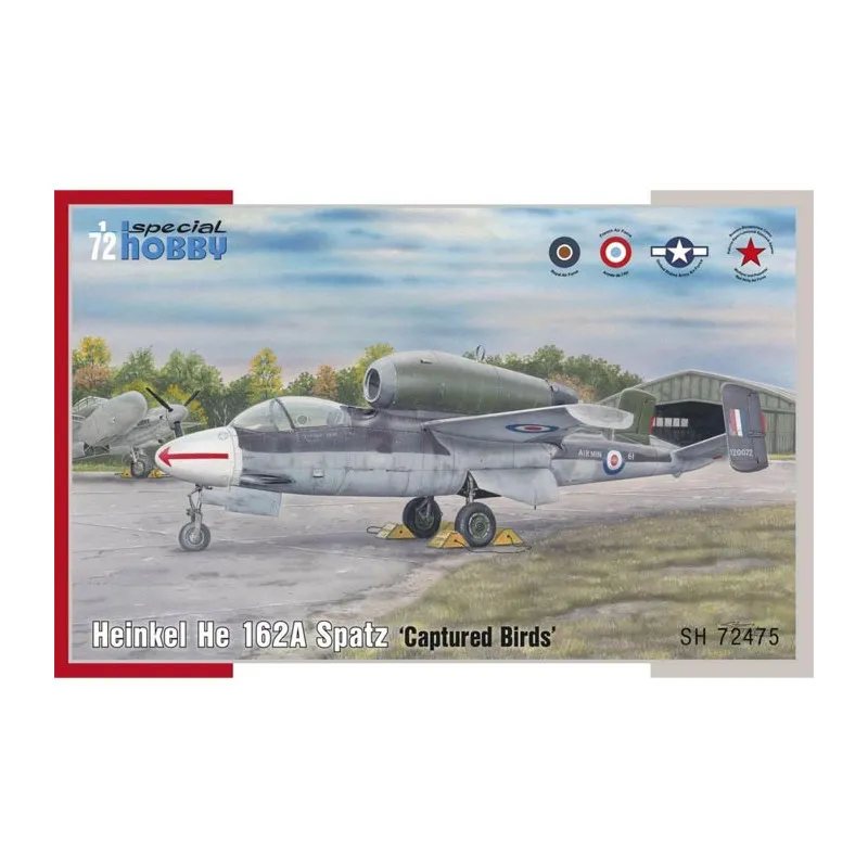Heinkel He 162A Spatz 'Oiseaux capturés'. SPECIAL HOBBY SH72475