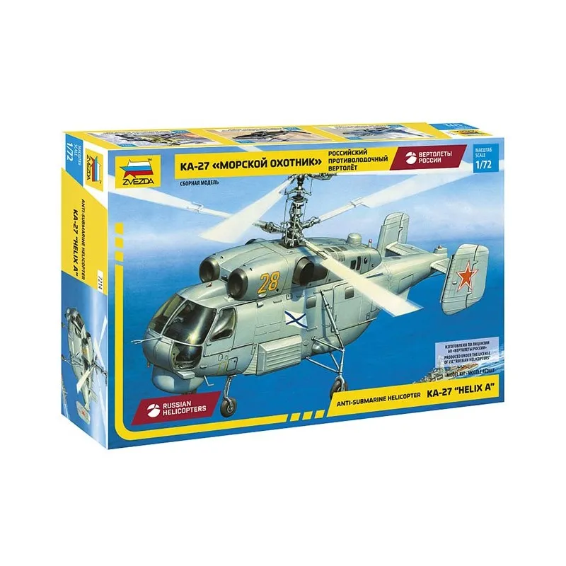 Hélicoptère russe KA-27 « Helix A ». ZVEZDA 7214