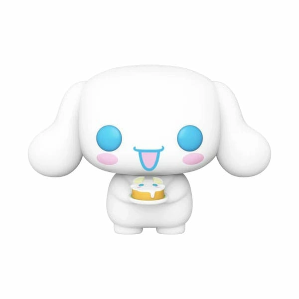 Hello kitty figurine pop! sanrio vinyl cinnamaroll with dessert 9 cm
